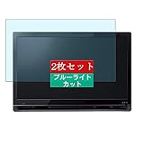 2枚 Sukix ブルーライトカット フィルム 、 パナソニック Panasonic プライベート・ビエラ UN-19CF10 19インチ 向けの 液晶保護フィルム ブルーライトカットフィルム シート シール 保護フィルム（非 ガラスフィルム 強化ガラス ガラス ）