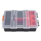 丈夫なツールプラスチック二層コンポーネントストレージボックスストレージケースオーガナイザースモールパーツツールボックス