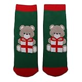 【ノーブランド品】子供 赤ちゃん用 クリスマス ソックス 靴下 クリスマスギフト 男女兼用 可愛い 装飾 プレゼント 1-3歳
