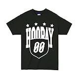 HOORAY(フーレイ) ダンス 衣装 ヒップホップ エンブレム Tシャツ L ブラック