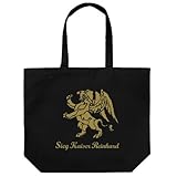 銀河英雄伝説 ローエングラム王朝 ラージトート ブラック 約縦40×横48×マチ15cm