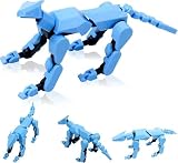3 アクション犬、ロボット犬アクションフィギュア プリントロボ犬、多関節可動ロボット犬、コレクターのための面白い男の子女の子のおもちゃデスクトップ装飾 タイタン 13 アクションフィギュア ラッキー13 アクションフィギュア