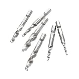 6個入りドリルタップ コンビネーション ビットセット カウンター シンク ヘックスビット HSS 1/4シャンク