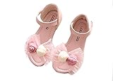 Honey baby キッズ ガールズ フォーマル靴 女の子シューズ ダンスシューズ フラットシューズ 発表会 入園式 結婚式 パーティー お祝いプレゼン (内寸18.5cm, ピンク)