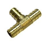 1/2 inch Pex Tee 1/2" Tees "T" (pack of 8) Brass Crimp Fitting / Fittings (PEX-T-222) [並行輸入品]