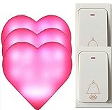WYMLKUD ワイヤレス・ドアベル、 自己発電した電気 世帯 LEDフラッシュ、 防水、 赤、 5のスタイル (色 : Red, サイズ さいず : C)