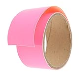 F Fityle 全３色　防水　反射ステッカー　安全警告テープ　蛍光反射テープ　道路標識　事故防止　耐熱 - ピンク