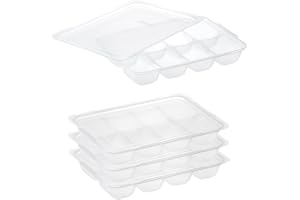 Richell R 25 Subdivided Freezing Block Tray, 1-Block Capacity: 0.8 fl oz (25 ml), 8 Blocks, Set of 4, Clear