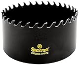 Starrett CT312 Steel High Performance Triple Chip Tungsten Carbide Tipped Hole Saw, Carbide Teeth, 3