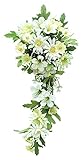 エルアーツ 造花 デイジーミックスリング 全長24cm クリーム E3724-12