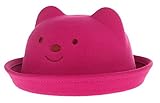 (コ-ランド) Co-land 可愛い 子供用帽子 ハット キッズ フェルトハット 耳付き くまちゃん ボーラーハット ベビーキャップ 女の子 男の子 秋冬防寒 ローズ