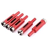 uxcell ホールソー　ドリルコアビット　カッター　レッド　20mmカット直径　5本入