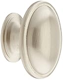 Atlas Homewares 316-BRN 1.33-Inch Austen Oval Knob from the Austen Collection, Brushed Nickel [並行輸入品