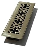 Decor Grates ag212 2インチby 12-inchゴシック床登録、ソリッド真鍮