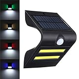 ILS - Solar Power COB LED PIR Motion Sensor Waterproof Wall Light Outdoor Garden Path Lamp