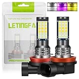 h11 led フォグランプ 3色切り替え h16 led フォグランプ 高輝度 3030チップ ホワイト/イエロー/ピンクパープル 3色切替 h8 led フォグ 車検対応 h8/h11/h16 一体型 12-24V車用 無極性 瞬間起動 取付簡単 車用LEDバルブ 2個セット (ホワイト + イエロー + ピンクパープル)