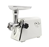 Hanchen 電動ミンサー 肉挽き機 3種カットプレート付き 肉/野菜ひき/みじん切り/腸詰め 家庭用 業務用 (110V)