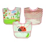 I play プリント防水ビブ・3枚セット レディバグ 【スタイ】【お食事】【食べこぼしポケット付】 BBIP101340245