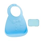 make my day(メイクマイデイ) MMD　シリコンビブブルー　ビタットブルーのおまけ付きセット　お食事用エプロン