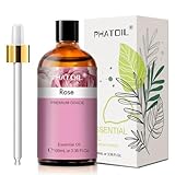 PHATOIL 天然100% アロマオイル ローズ 100ml エッセンシャルオイル 精油 ギフト アロマディフューザー用