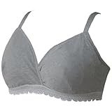 ローズマダム rosemadame 授乳ブラ マタニティ ハーフトップ ノンワイヤー クロスオープン 助産師コラボ シルクカップ グレー M 112-36...