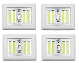 デュアルCOB LEDナイトライトスイッチ – 超明るい新しいLED技術 – スーパー明るいLEDライト – プロジェクト – ライト – ナイトライト – 400ルーメン 08-1714
