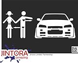 JINTORA ステッカー/カーステッカー - jdm love skyline r34 gtr - jdm loveスカイラインr34 gtr - 210x87 mm - JDM/Die cut -
