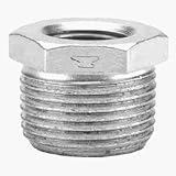 Anvil 8700131454, Malleable Iron Pipe Fitting, Hex Bushing, 2" NPT Male x 1-1/2" NPT Female, Galvani
