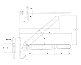 バルコニー物干金物 縦型ブラケットタイプ横収納型ステンカラー SK-700B-SC　　新協和
