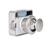 Bona 5pcs /ロットキーレスプラスチックプッシュボタンロックラッチSmall交換用forキャラバンMotorhome家具15 – 18 mmの厚さ