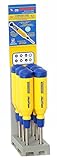 Megapro 151SS-PDM-S Display 15-in-1 Stainless Steel Driver, Yellow/Blue, 6-Piece [並行輸入品]