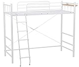 ロフトベッド　2口コンセント付！　シングル　ホワイト　ＳＩｓｉＫＨ030002040ＷＨｉｓ