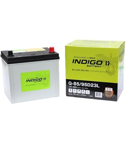 Amazon | インディゴ バッテリー Q-85/95D23L ハリアー ZSU60W