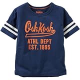 オシュコシュ OSHKOSH/ バーシティロゴティ ネイビー トップス半袖Tシャツ 10歳【並行輸入】