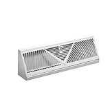 Accord ABBBWH15 Baseboard Register with Sunburst Design, 15-Inch(Duct Opening Measurement), White [並