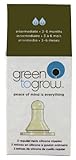 Replacement Silicone Nipple, Regular Neck, Intermediate, 3-6 Month, 3 per Pack; 2 packs. by Green To