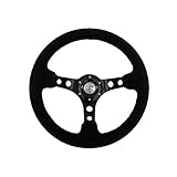 fortune(フォーチューン) D1 SPEC DEEP70 バックスキン ディープコーンステアリング 33パイ レッドステッチ DSC-70330BSRE