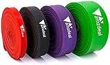 トレーニングチューブ フィットネスチューブ Amzdeal 負荷強度別4本セット 筋 トレチューブ エクササイズバンド 男女兼用 初心者 天