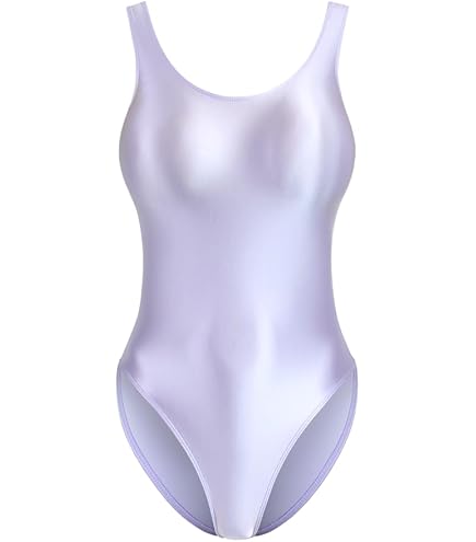 Amazon.co.jp: MJINM 超光沢バックレス水着 フルバック