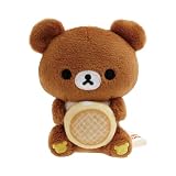 『リラックマ×ミスタードーナツ』てのりぬいぐるみ チャイロイコグマ エンゼルクリーム