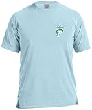 NCAAマーキー快適カラー半袖Tシャツ L ブルー
