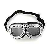 Hommy 1xオートバイのゴーグル、アビエイターのゴーグル　ブラウン