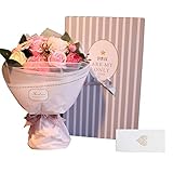 ソープフラワー プレゼント 母の日 バレンタインデー 誕生日外箱＋リボン Lechin 造花 ブーケ 枯れない花 石鹸花 記念日 開店お見舞