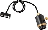 GENERAL SOCKET E26 SWITCH LOW ENAMELED ジェネラル 1灯用ソケット スイッチ 低温琺瑯製 (ブラック)
