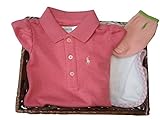 ラルフローレンの子供服　POLO　RALPHLAUREN　ベビー　出産お祝いセット　女の子　７０ｃｍ　３ヶ月～６ヶ月用 [並行輸入品]
