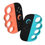 Renjzle Switch2 対応 Fit Box/Fit Box 2 対応 コントローラーグリップ Joy-Con 対応 2 個セット 人間工学設計 防滑処理 大人と子供向け Switch 有機 EL モデル対応 Switch2 フィットボクシンググリップ ジョイコンボクシングゲームグリップ Switch フィットボクシング操作補助 ニンテンドー Switch ゲームアクセサリー 操作簡単 (赤＋青)