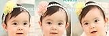 Baby ベビー用ヘアバンド　ヘアアクセサリー　子供用【髪飾り】【バンド】伸縮性がある　赤ちゃんに最適！　イエロー  並行輸入品