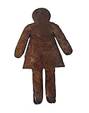 High Quality Women Symbol for Decor, 2 by 6 by 9.5-Inch, Brown