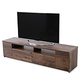 LOWYA （ロウヤ） テレビ台 国産 コードスリット タップ収納 金属フルスライドレール 木目調 エンボス加工 テレビボード AVボード テレビラック 幅177cm ブラウン おしゃれ 新生活