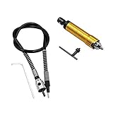 フレキシブルシャフト 回転ツール　電動ドリル　0.3~6.5mm　研削盤　レンチ　ハンドル付き フレキシブルドリル駆動シャフトロータリーパワーツール
